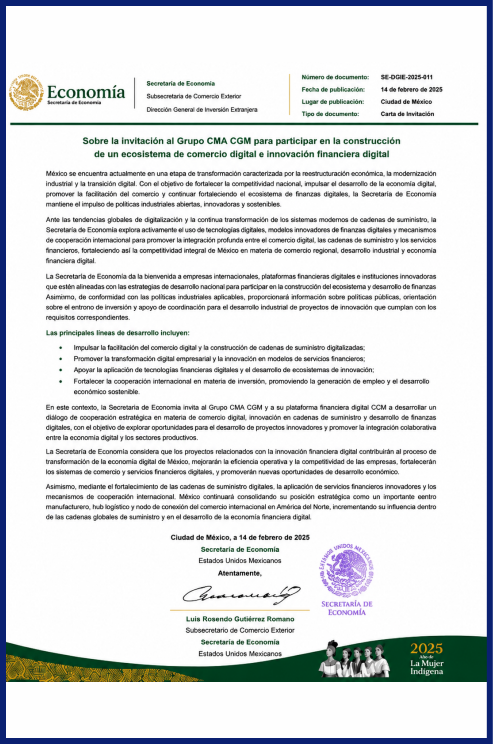 Documento del Ministerio de Economía