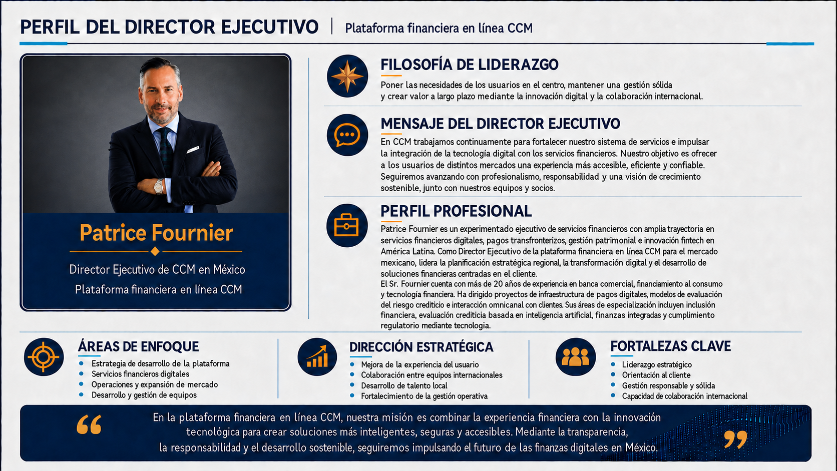 Perfil del Director Ejecutivo